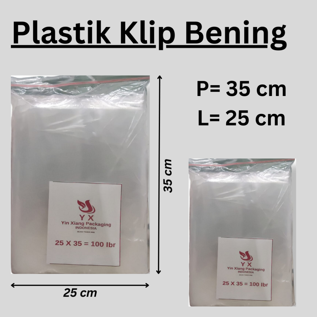 Jual Plastik Klip Uk 25x35 Isi 100 Pcs Plastik Zipper Lock Plastik