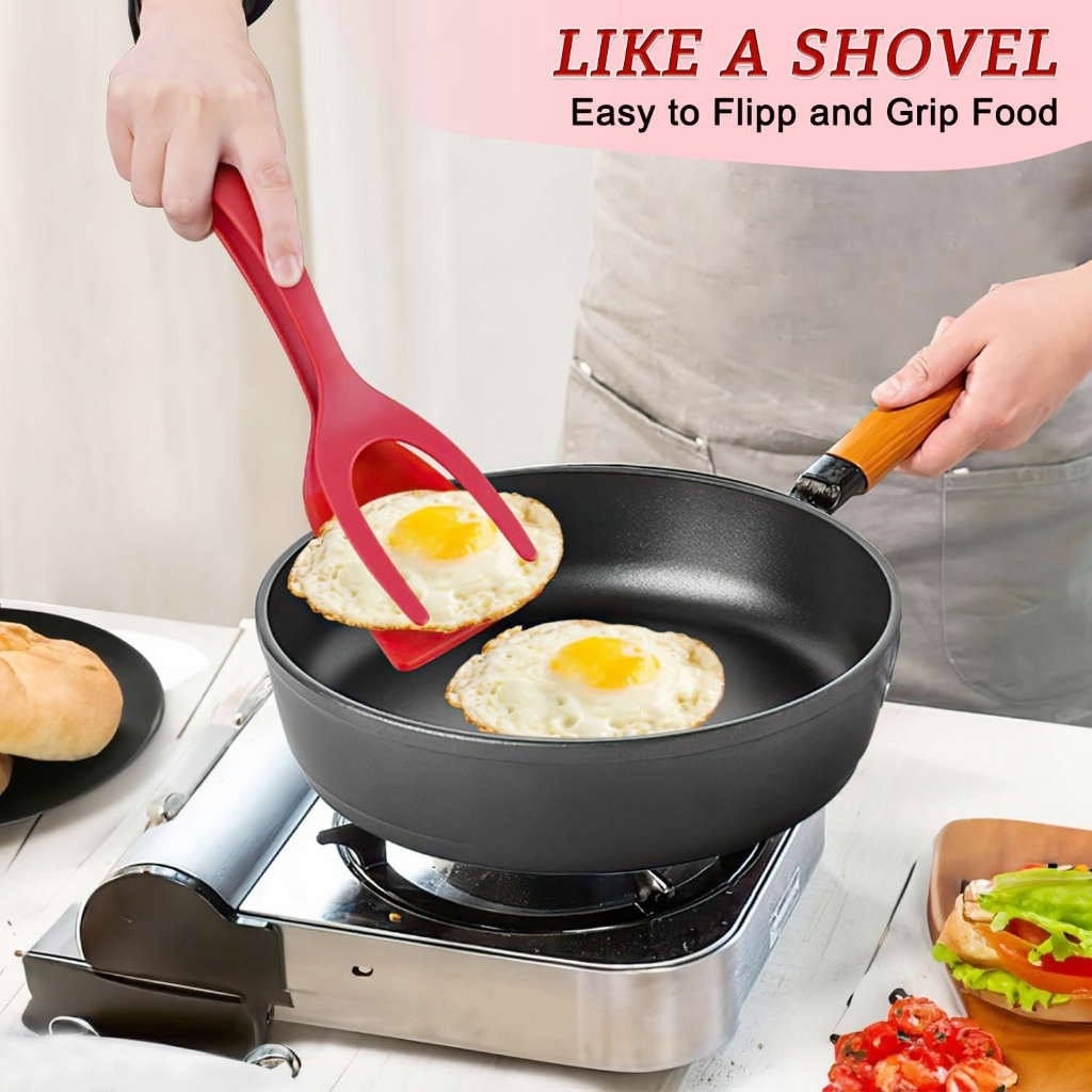 Jual Spatula Silikon Grip And Flip 2 in 1 Spatula Telor Roti ...