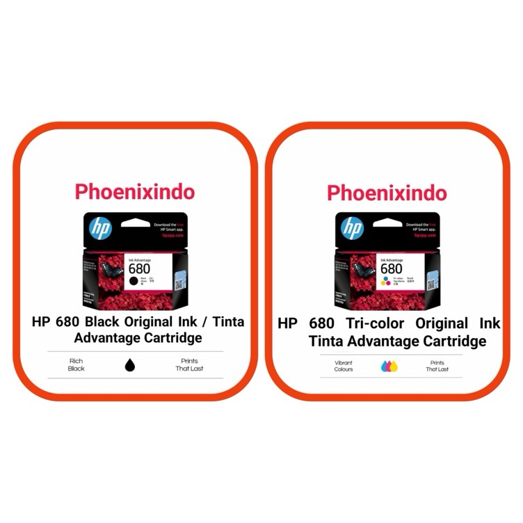 Jual KODE J34C Tinta HP 68 Black ATAU 68 Color HP68 HP68B ATAU HP68C ...