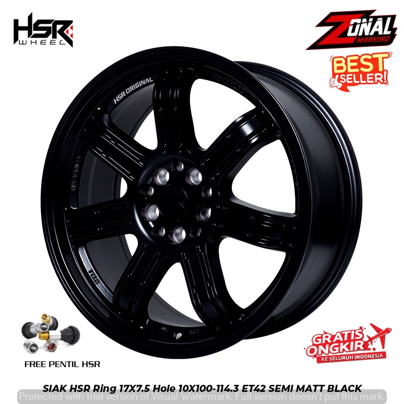 Jual VELG MOBIL RACING NEW HSR SIAK R17 PAS DI ALL NEW VELOZ,XENIA NEW ...