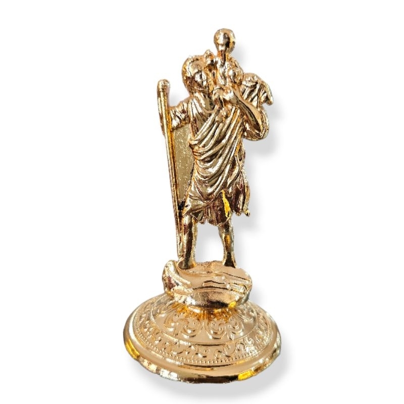 Pajangan Meja Santo Kristoforus 9cm Pelindung Perjalanan 4