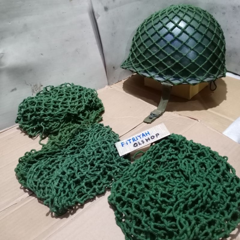 Jual Samaran helm Baja M1 Helm US Tentara WW2 Jaring pelindung Helm ...