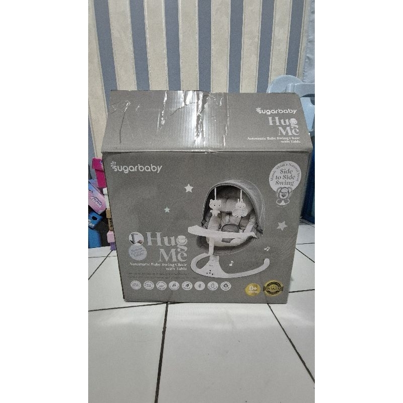 Jual Sugar Baby Hug Me Baby Automatic Swing with Table | Shopee Indonesia