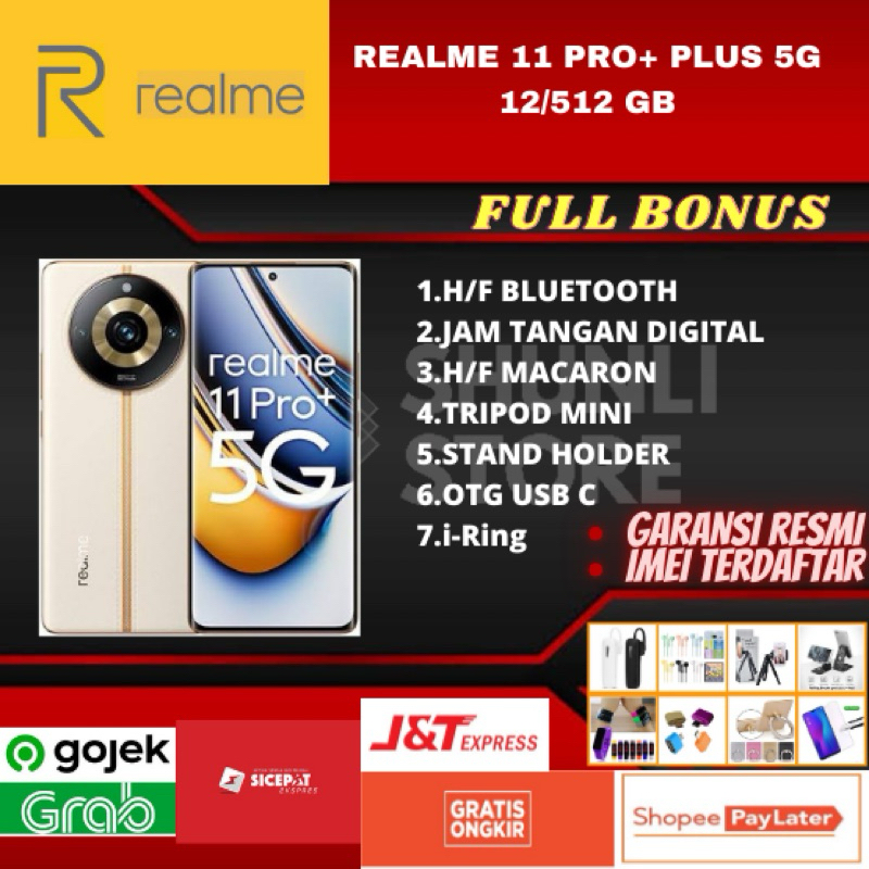 Jual REALME 11 PRO PLUS 5G 12/512GB NEW GARANSI RESMI | Shopee Indonesia