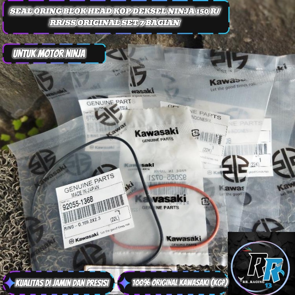 Jual O RING NINJA 150 R SEAL BLOK HEAD KOP DEKSEL NINJA 150 R/RR/SS ...