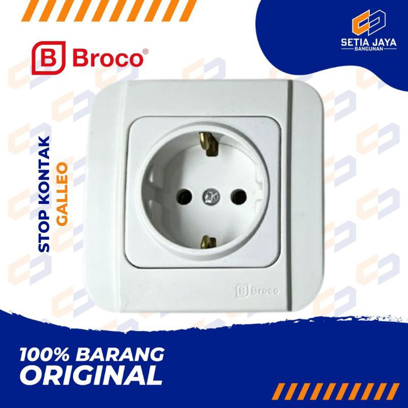Jual Stop Kontak / Colokan Listrik / Dinding Broco Galleo / Galeo Inbow ...