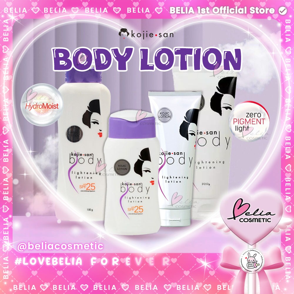 Jual BELIA KOJIE SAN Lightening Body Lotion 100g 200g kojic kojiesan