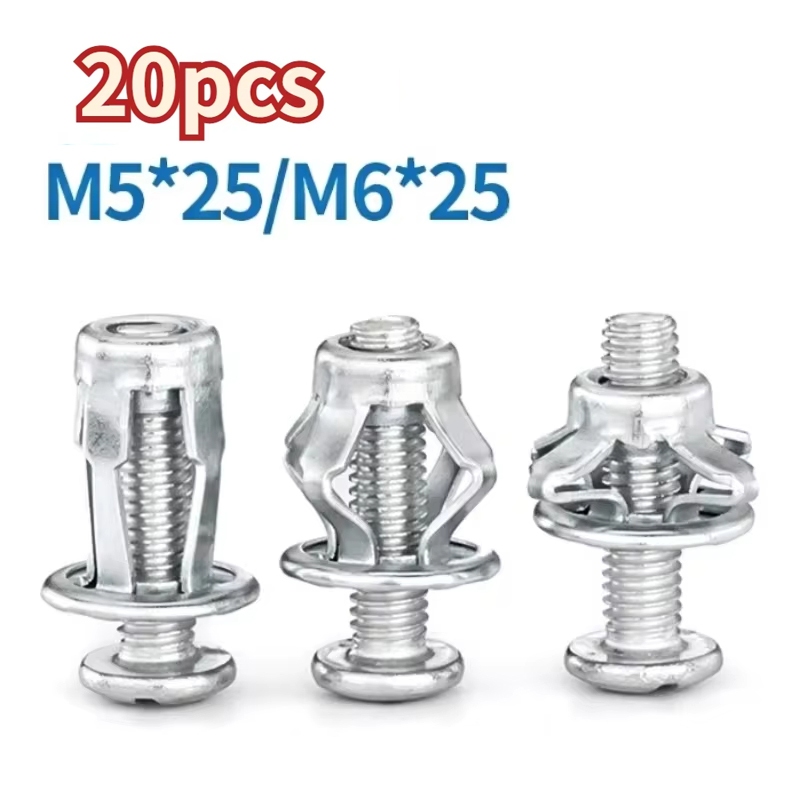 Jual 20pcs M5/M6 Rivet Nut Jack Nut Kelopak Mur Sekrup Logam Mobil Mur ...