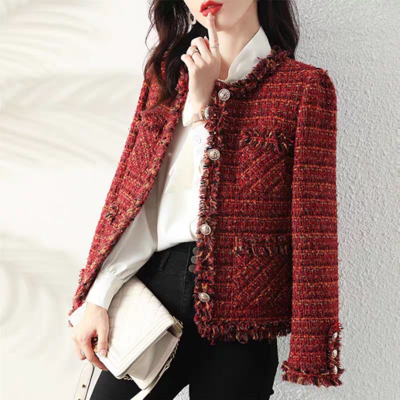 PlacidVintage - Deadstock SULKA napolitaine laine Tweed vitre marron à