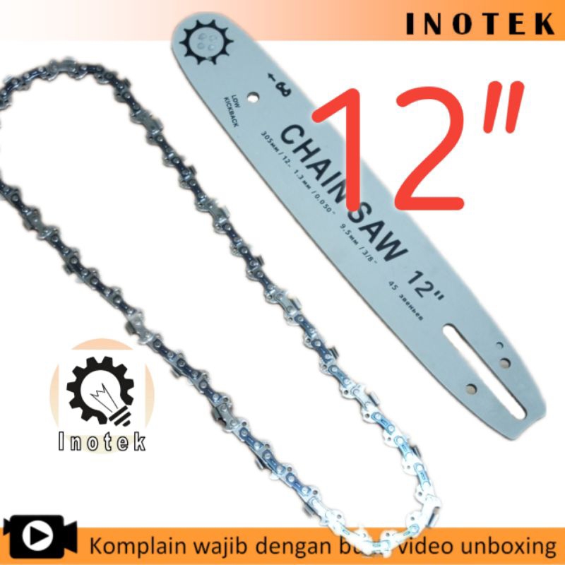 Jual Rantai Dan Atau Plat Chainsaw 12 Inch Senso 12in Shopee Indonesia