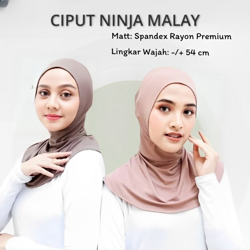 Jual Ciput Ninja Malay Premium / Ciput Antem Euro Kaos Rayon / Ciput ...