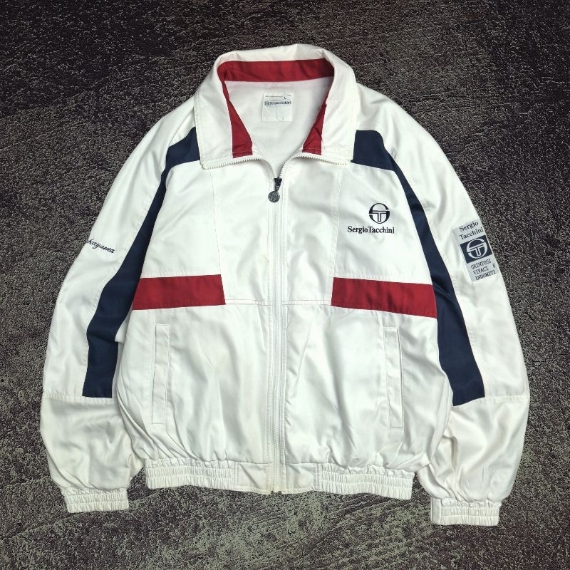 jaket vintage sergio tacchini colourblock sergio tachini windbreaker  sergio tachini - Main Image
