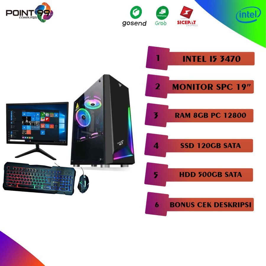 Jual PC RAKITAN CORE I5 / RAM 8GB/HDD 500GB BARU | Shopee Indonesia