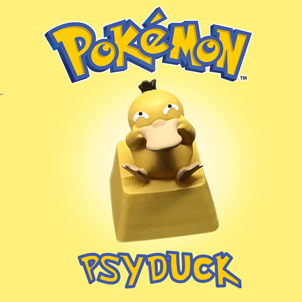 Jual Pokemon Psyduck Artisan Keycap For Cherry MX Compatible Switch ...