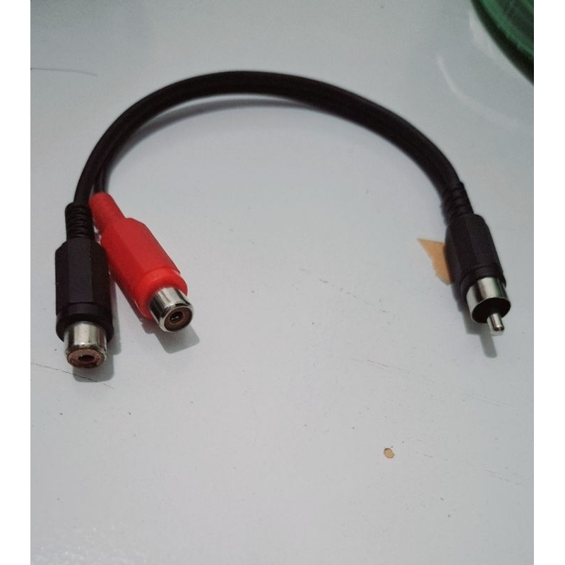 Jual Kabel cabang jek rca male to dual Female | Shopee Indonesia