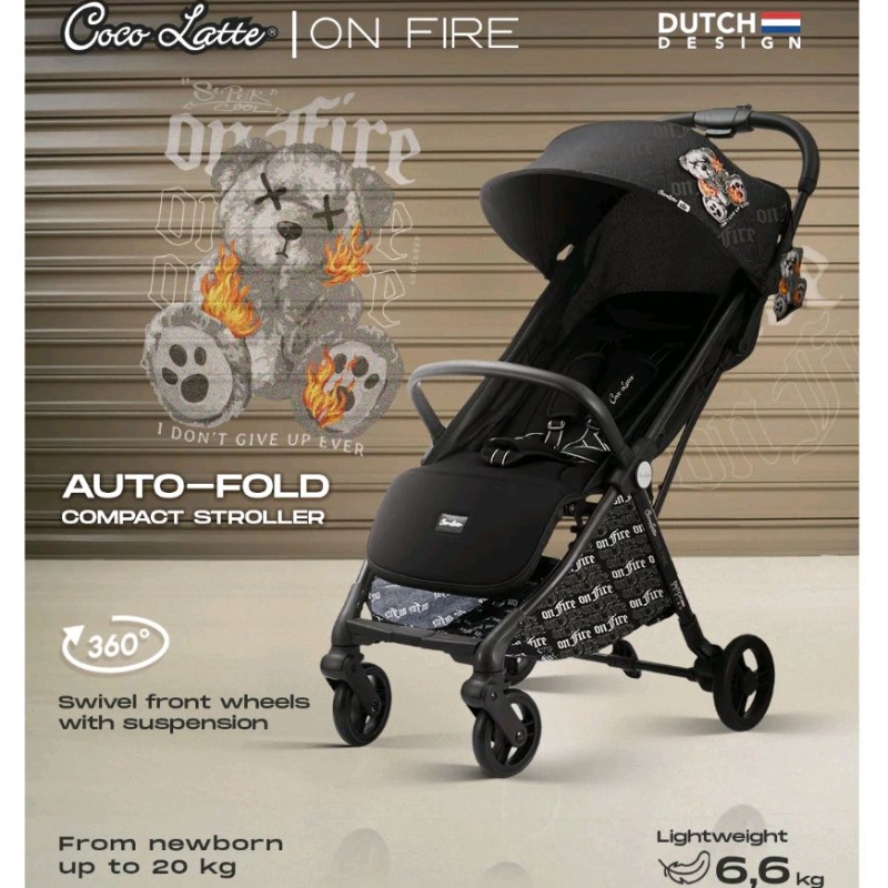 Jual Stroller Cocolatte Conic On Fire Autofold Kereta Dorong Bayi Cabin