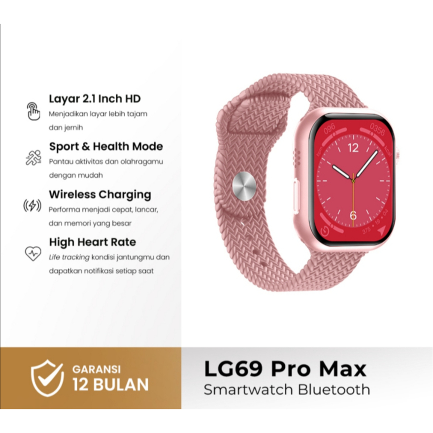 Jual Smartwatch LG69 ProMax NFC Support Sport & Health Hi-Fi Sound ...