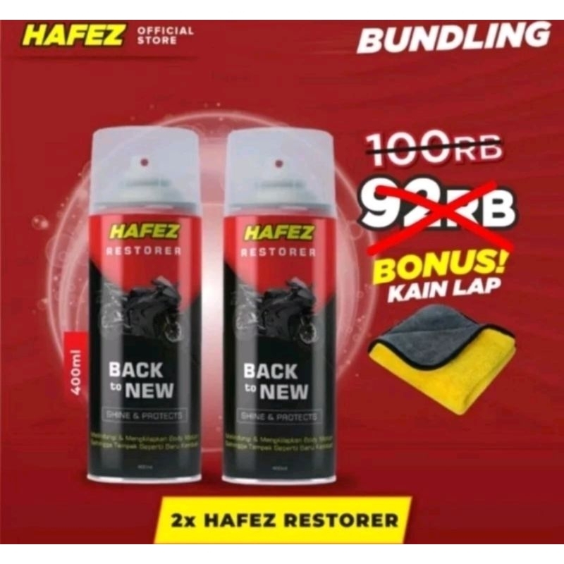 Jual Paket termurah Hafez restorer pengkilap pembersih motor mobil ...