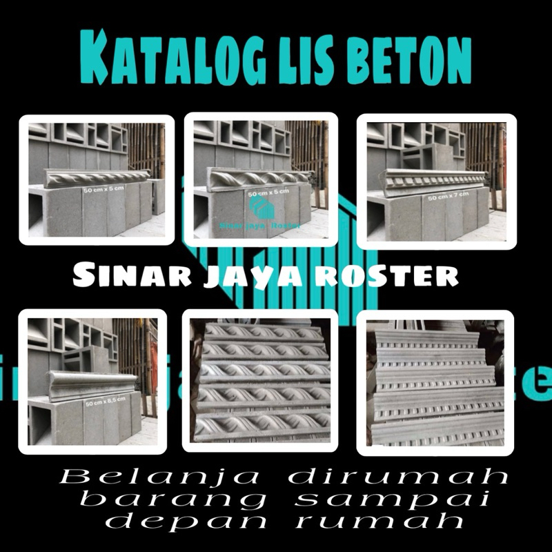 Jual lis profil beton / lis beton / lispang besi / lispang dak / model ...