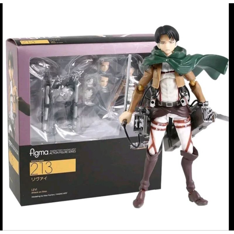 Jual figma attack on titan levi eren yeager mikasa action figure ...