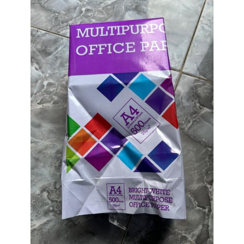 Jual kertas print A4 500 sheets 1rim untuk cetak resi/label pengiriman ...