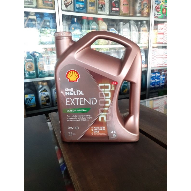 Jual Shell Helix Extend 0w40 Original Kemasan 4L | Shopee Indonesia