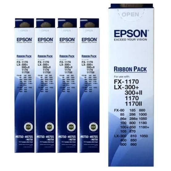 Jual Epson 8758 Tinta Printer Refill Pita Ribbon Pack #8758 Original ...