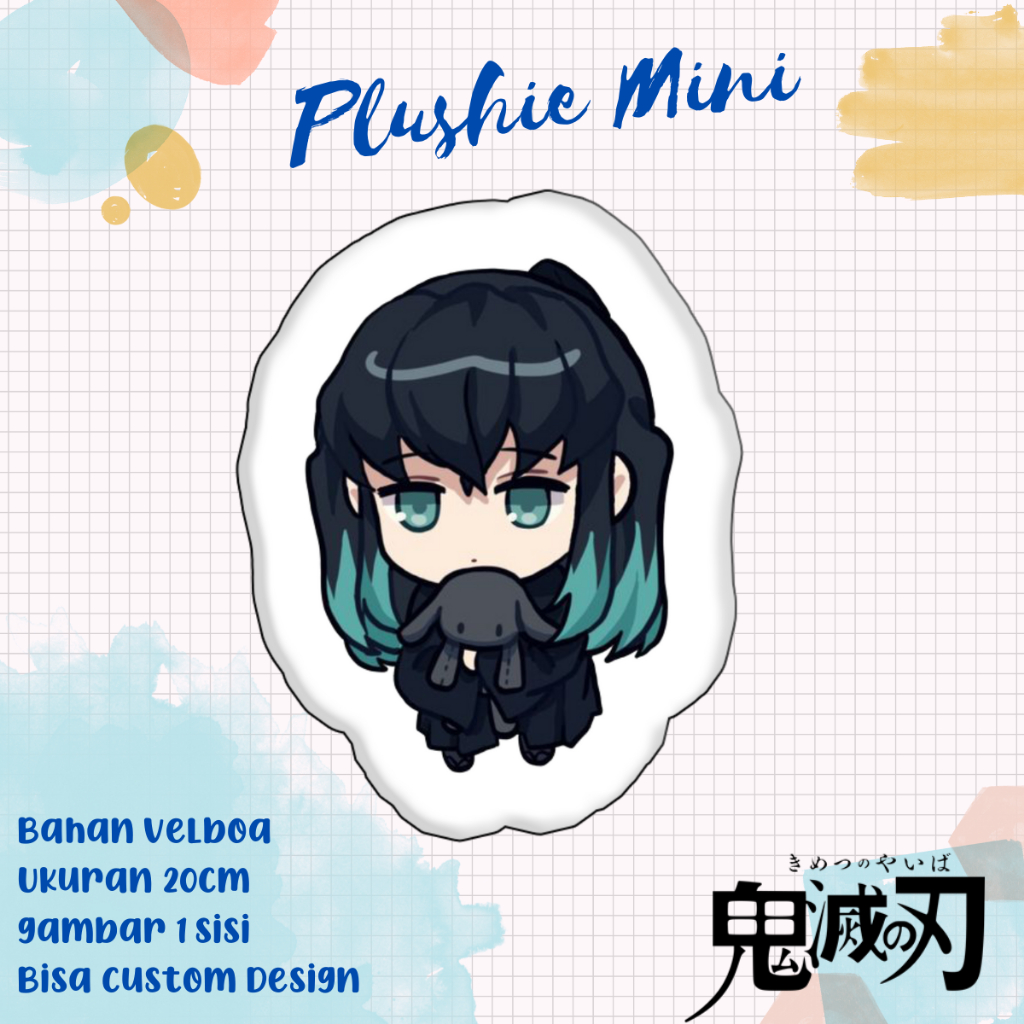 Jual Boneka plushie mini muichiro anime kimetsu no yaiba / demon slayer ...