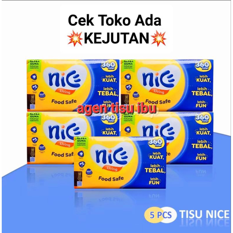 Jual paket [ 4 PCS ] NICE facial tissue isi (360) helai 2ply tisu promo ...