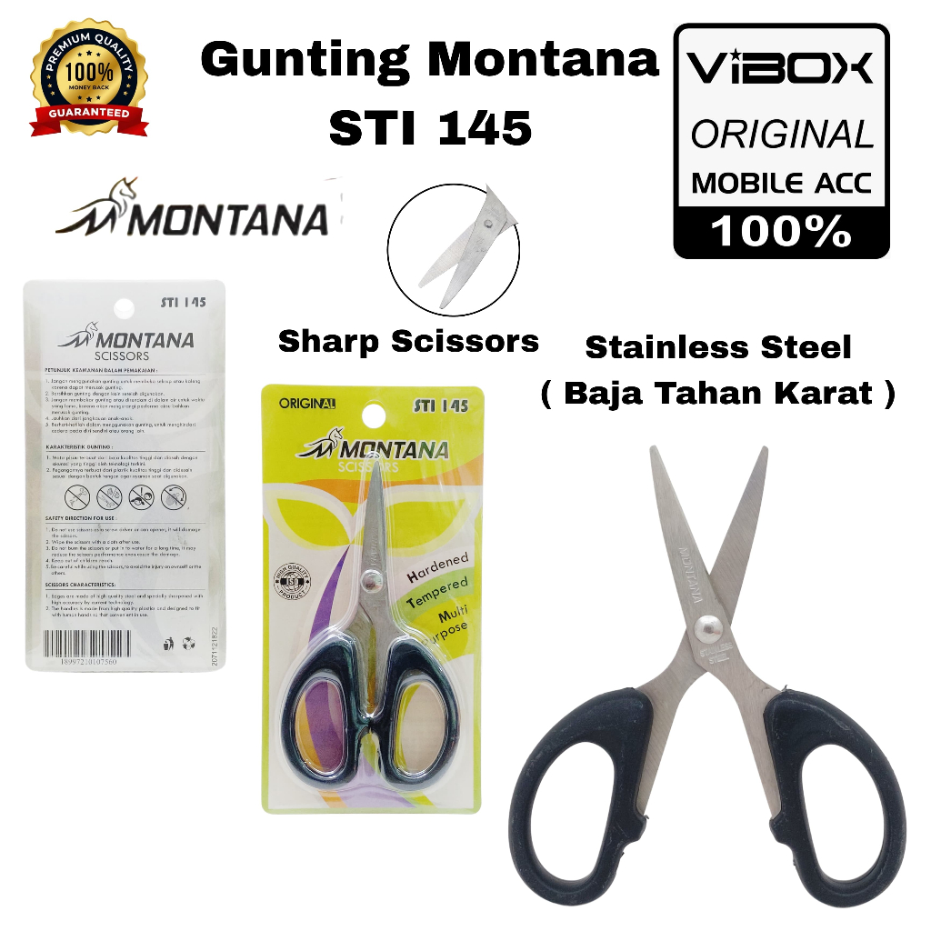 Jual (1pc) Montana Scissors / Gunting Montana STI-145 Original Stainle ...