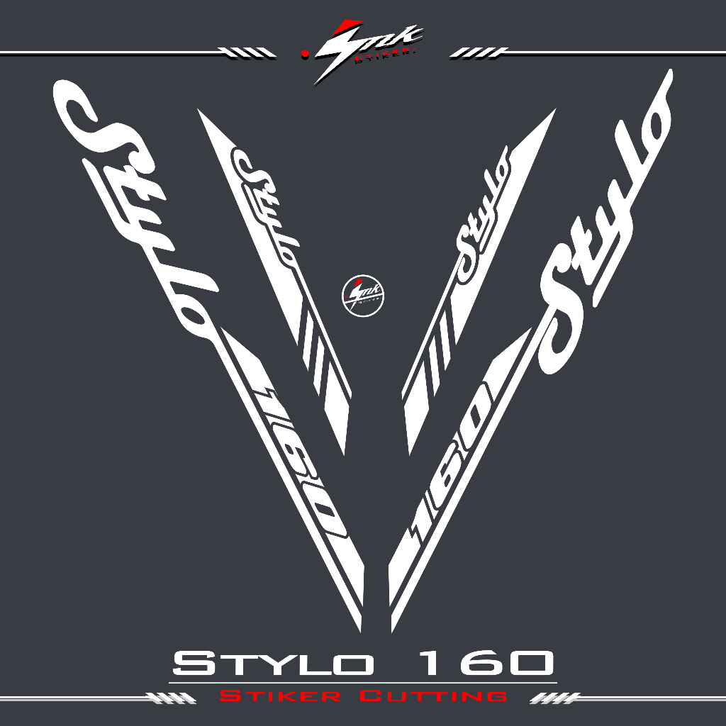 Jual Stiker Cutting Honda Stylo 160 Tribal Variasi Stiker Catting Stylo ...