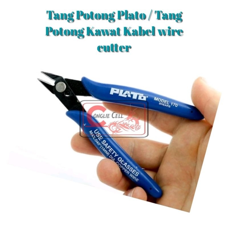 Jual Tang Potong Plato / Tang Potong Kawat Kabel wire cutter nipper ...