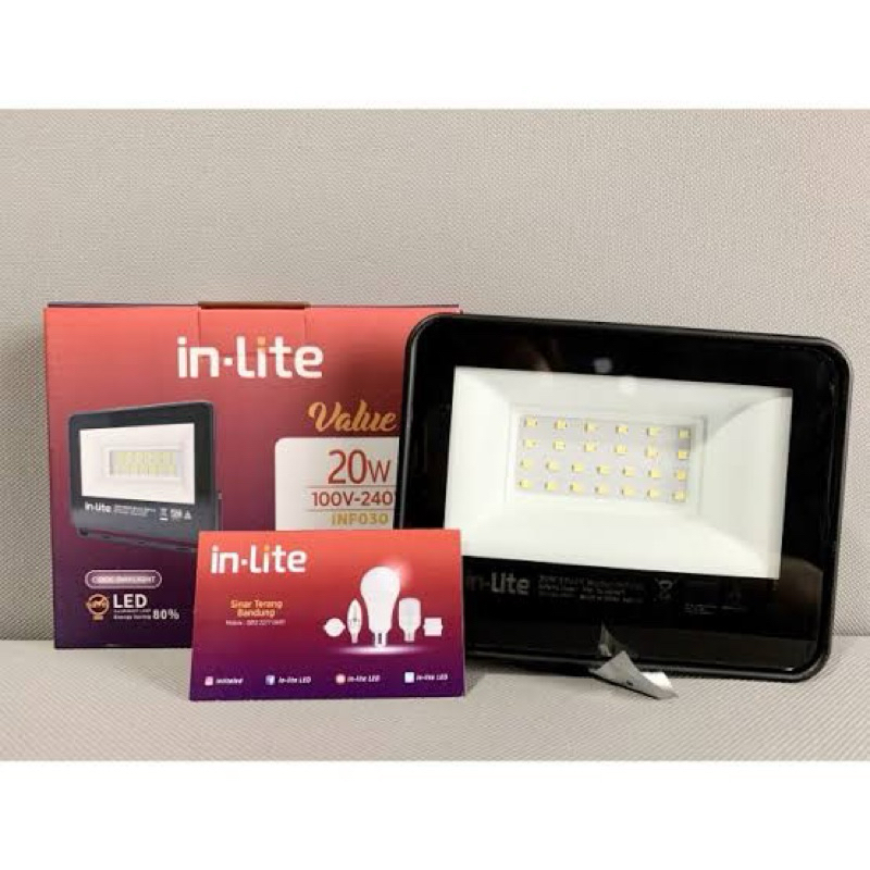 Jual Inlite Sorot INF030 Value Flood Light Sorot 10w 20w 30w 50w 100w ...