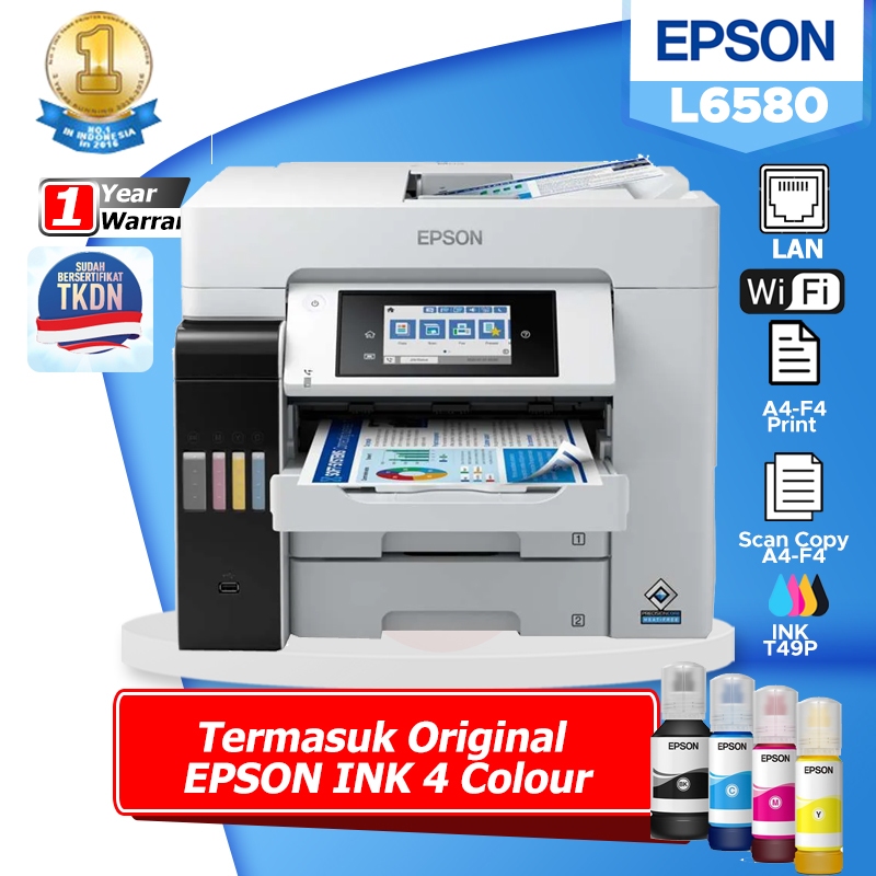 Jual Printer Epson L6580 A4 Colour Wi-Fi Duplex All-in-One Ink Tank ...