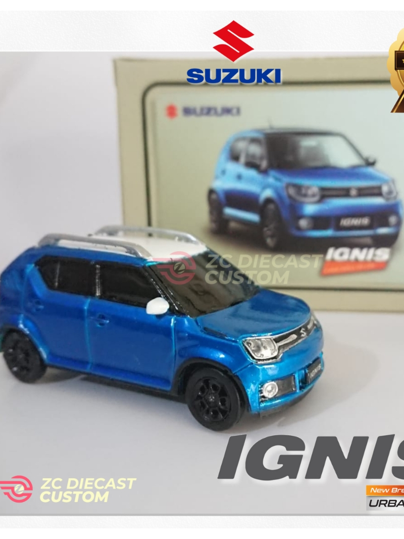 Diecast Mobil Suzuki Ignis GX AGS Skala 1:43 Miniatur IGNIS, Replika  CUSTOM WARNA dan