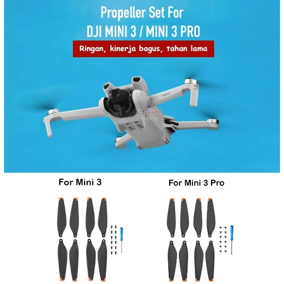Brdrc propeller set for dji mini 3 & 3 pro pengganti sayap