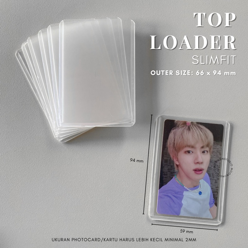 Jual [10pcs] Moonjin Studio Toploader Sideloader Clear Photocard MPC ...