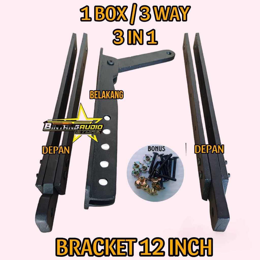 Jual Breket 3 WAY 12inch Line Array Alumunium / Breket 3WAY 12'' 12 ...