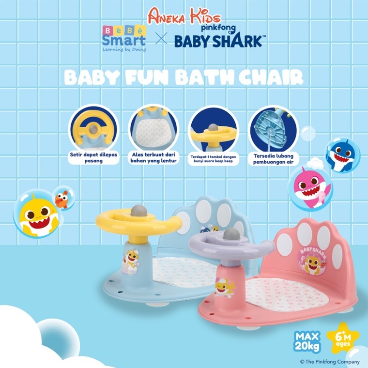 Jual Kursi Mandi Bayi Anti Slip - Baby Bath Chair by Bebe Smart ...
