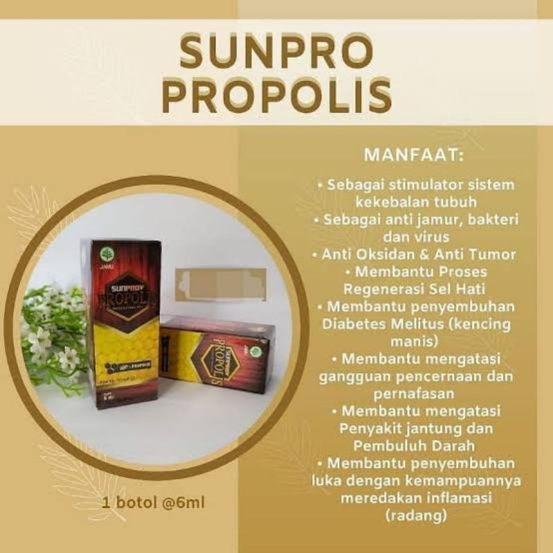 Jual SUNPRO PROPOLIS ORIGINAL NASA UNTUK KETAHANAN KESEHATAN TUBUH