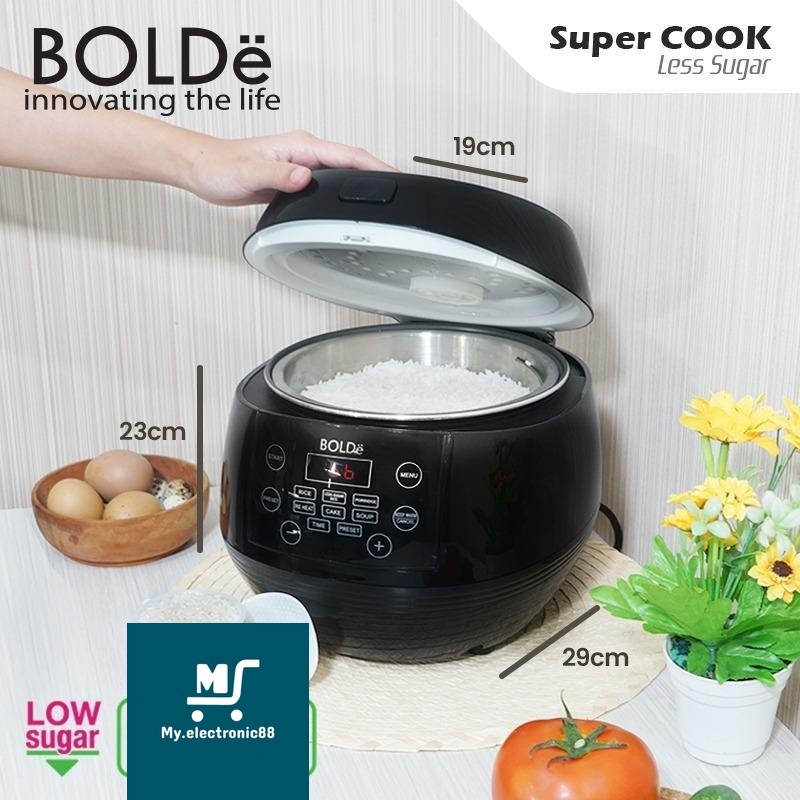 Jual BOLDE RICE COOKER LESS SUGAR 1L (RCL-1001) | Shopee Indonesia