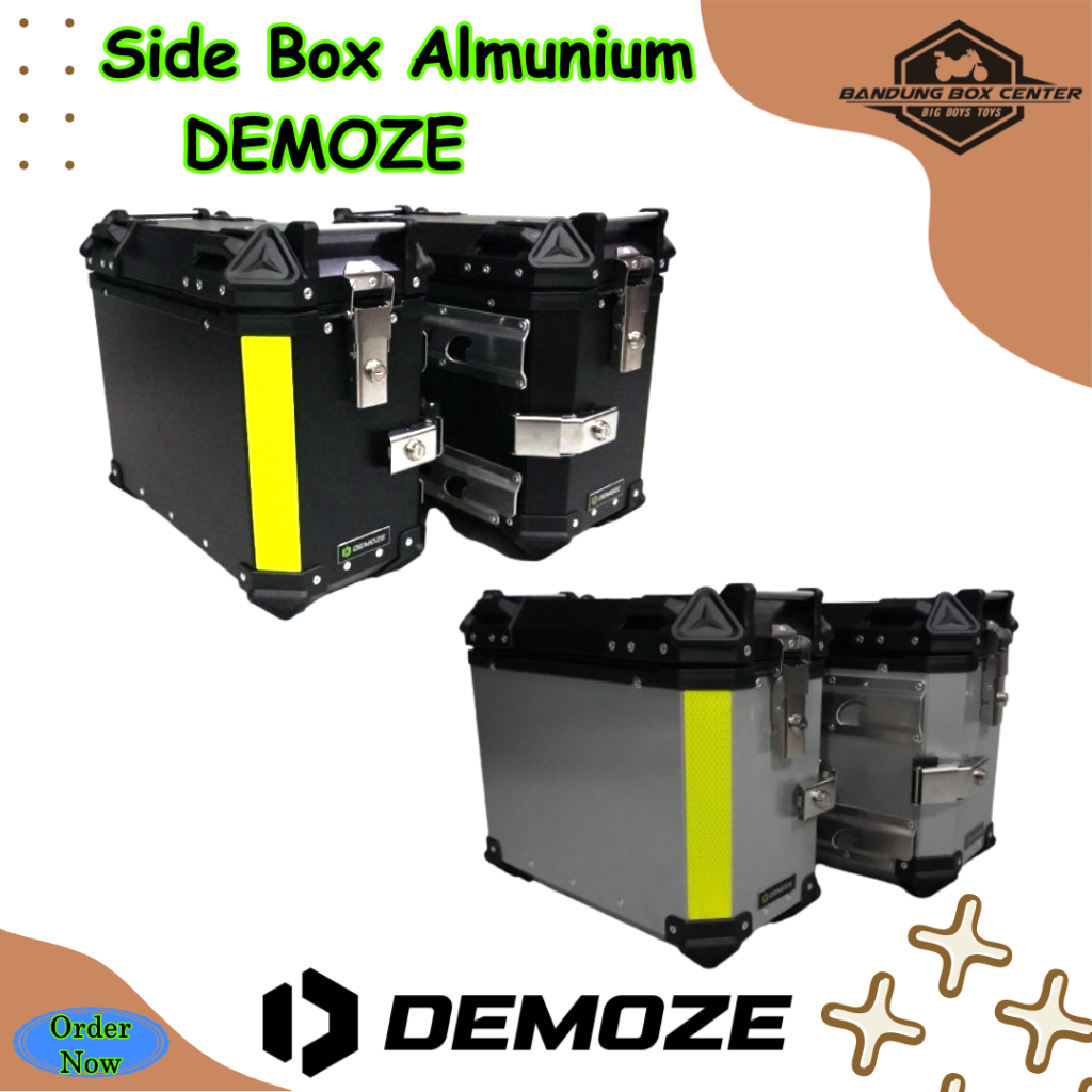 Jual SideBox Pannier DEMOZE Side Box Almunium 27 Liter Box Samping ...