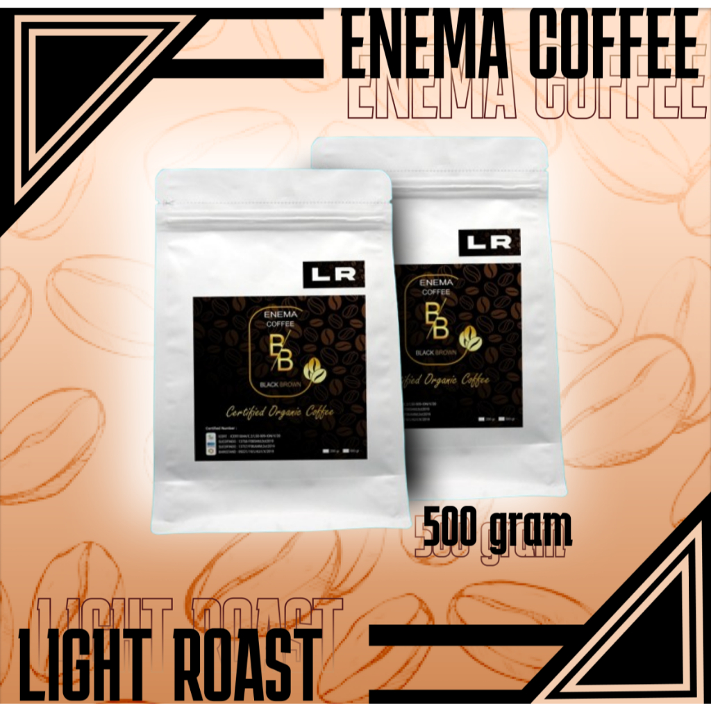 Jual ENEMA KOPI LIGHT ROAST 500 Gram BB BERSERTIFIKAT | Shopee Indonesia