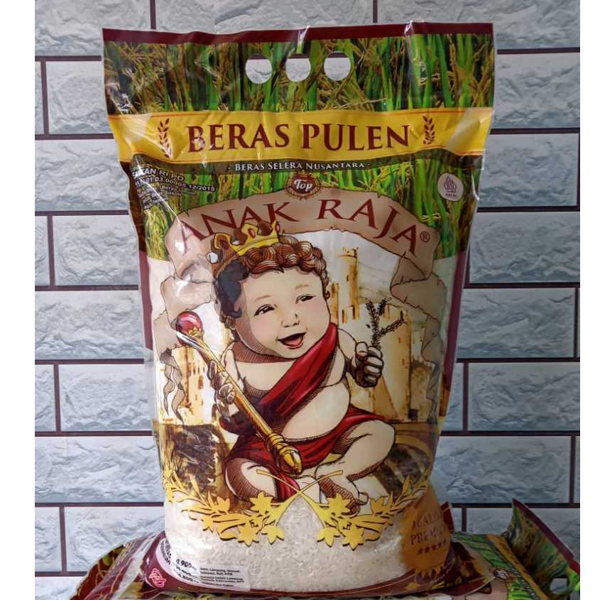 Jual BERAS PREMIUM ANAK RAJA beras pulen kemasan 5kg | Shopee Indonesia