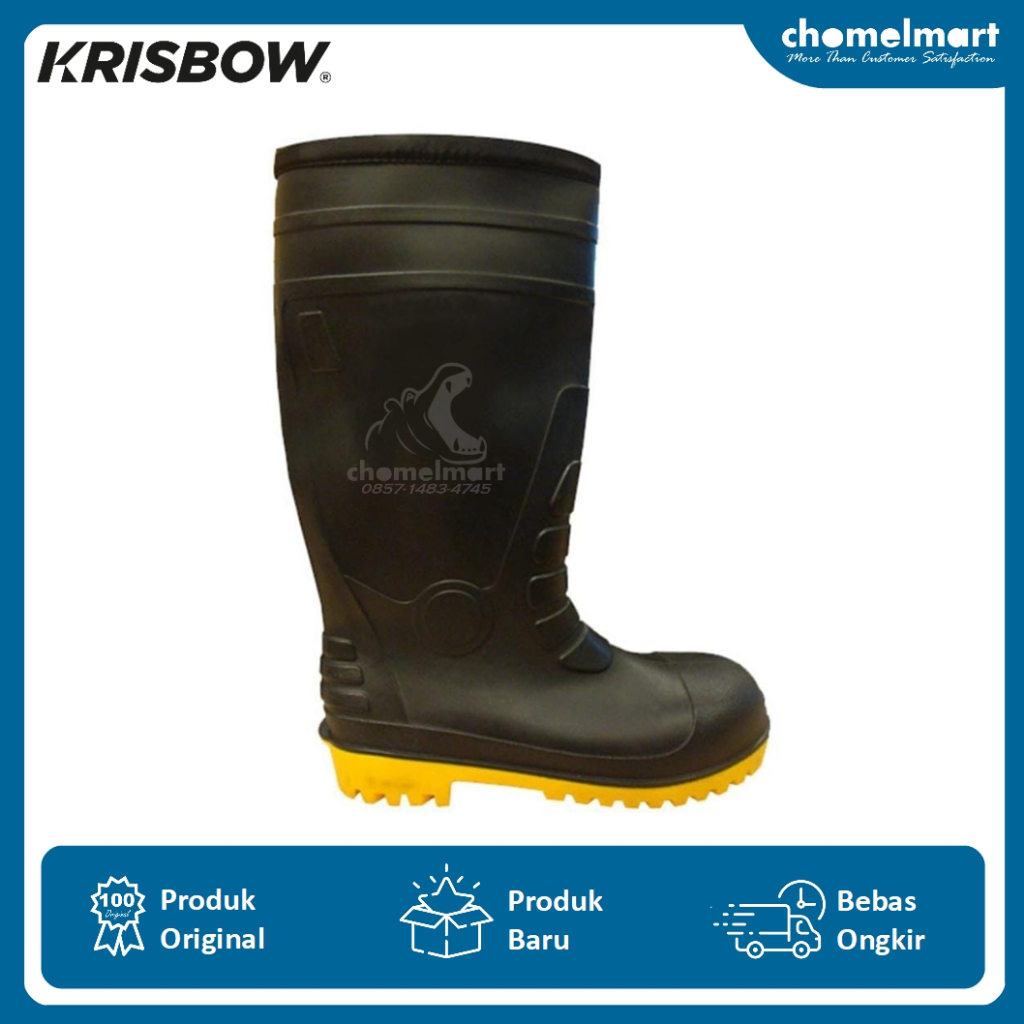 Jual Krisbow Sepatu Boots Pengaman Sol Tengah Baja – Hitam | Shopee ...