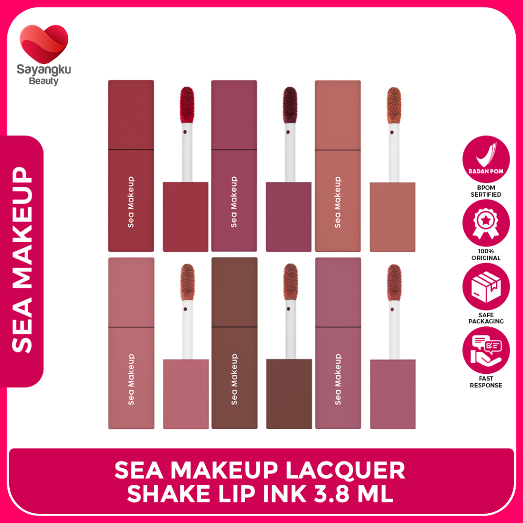 Jual SEA MAKEUP Lacquer Shake Lip Ink 3.8ml | Shopee Indonesia