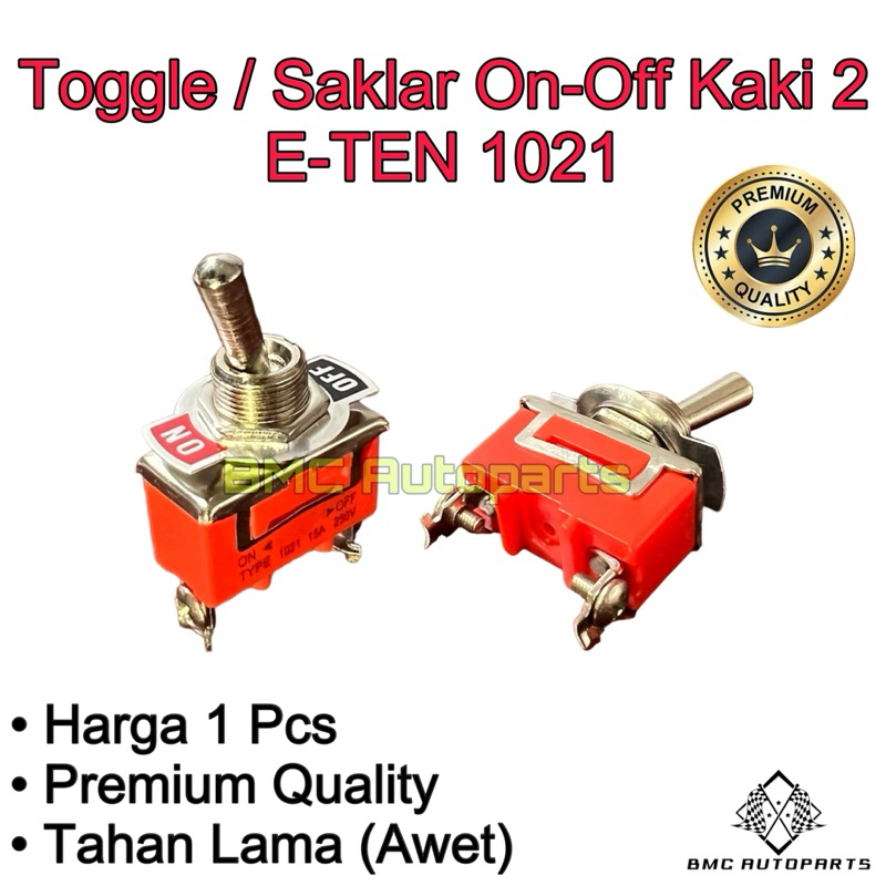 Jual Toggle / Switch / Saklar On Off Kaki 2 E-TEN 1021 Mobil & Motor ...