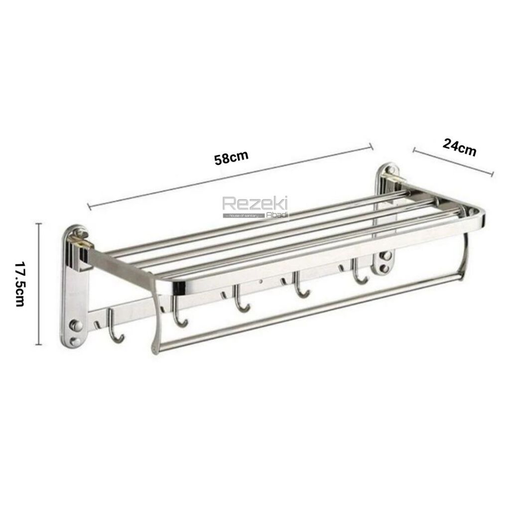 Jual Rak Handuk Stainless Sus304 - Model Lipat - Gantungan Handuk ...
