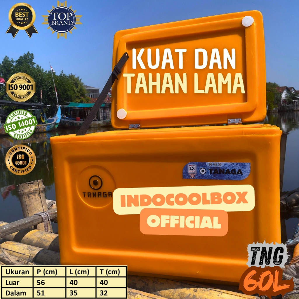 Jual Cooler Box Tanaga 60 Liter Termos Es Kotak Tempat Es Batu Daging ...