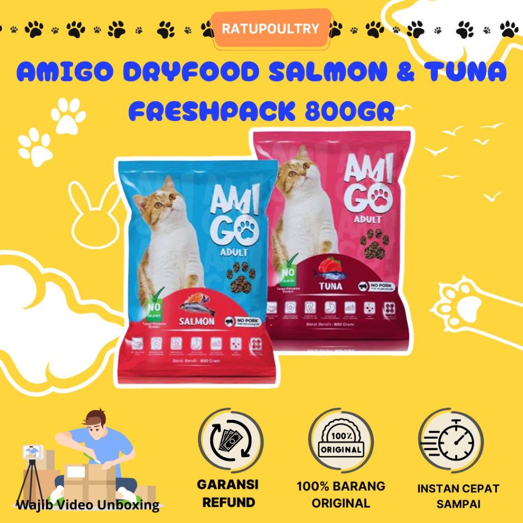 Jual Makanan Kucing AMI GO Dry Food Kucing Dewasa 800 gr Freshpack ...